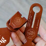 Personalised Name And Star Sign Leather Luggage Tags, thumbnail 2 of 7