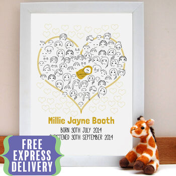 Fingerprint Baby Shower Or Christening 'Guestbook', 2 of 12