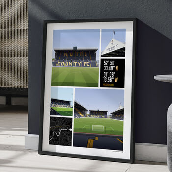 Notts County Views Of Meadow Lane Poster, 3 of 7