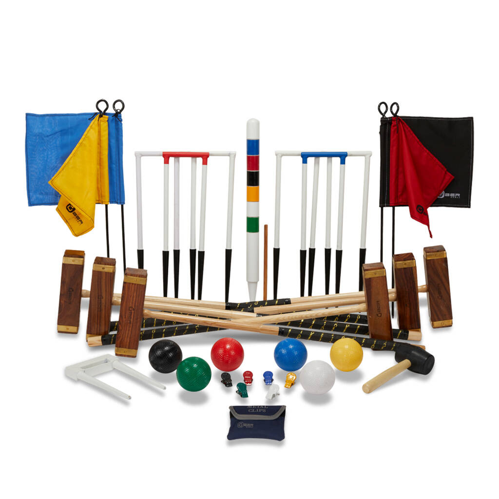 Six Player Championship Croquet Set, 1 of 4