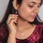Evil Eye Zircon Charm Protection Turkish Pendant Necklace, thumbnail 1 of 3