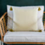 Wabi Sabi Recycled Cotton Cushion Cover In Herb, thumbnail 3 of 5
