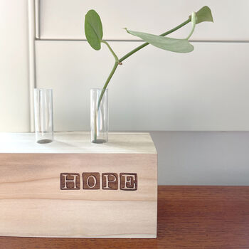 Personalised Wooden Test Tube Propagation Station, 7 of 7