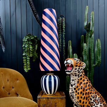 Peach Fuzz Helter Skelter Oversized Cone Lampshades, 3 of 5