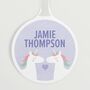 Personalised Unicorn Design Kids Bag Tag, thumbnail 1 of 3