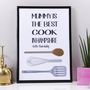 Personalised 'Mummy Is The Best Cook' Print, thumbnail 5 of 9
