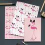 Flamingo A5 Notebook Or Notebook Set, thumbnail 3 of 12