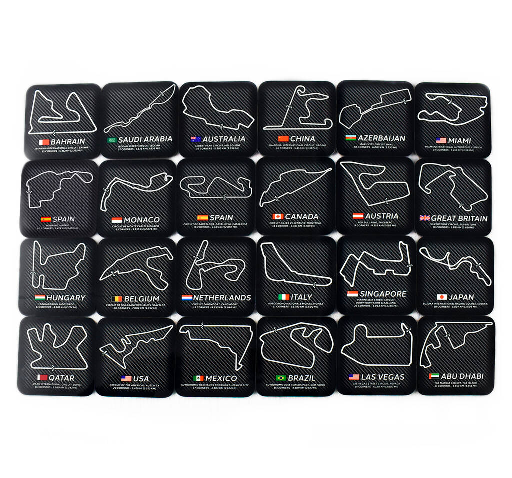 Formula 2026 Racing Track Circuits Coaster Collection, 1 of 7