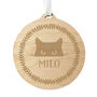 Cat Christmas Bauble Pet Xmas Tree Ornament, thumbnail 4 of 4