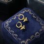 Sterling Silver Bumble Bee Huggie Hoops, thumbnail 6 of 11