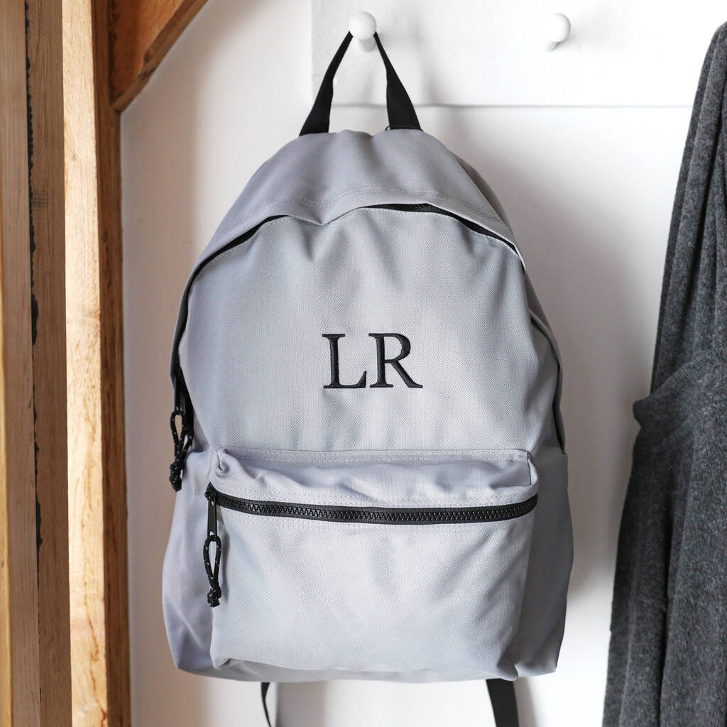 recycled leather backpack