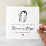 Penguin Nana And Pops 1st Christmas Card, thumbnail 1 of 3