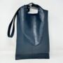 Two Way Carrier Tote Leather Shoulder Bag Navy Blue, thumbnail 7 of 7