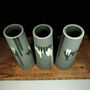 Set Of Three Charcoal Grey Stem Vases, thumbnail 2 of 5