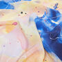 Flow Multi Coloured Square Silk Scarf, thumbnail 1 of 4