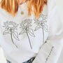 Sunflower Trio Stand Tall Embroidered Sweatshirt, thumbnail 1 of 5