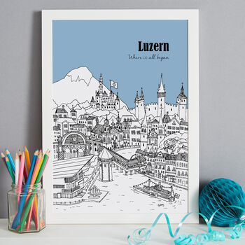 Personalised Luzern Print, 5 of 10