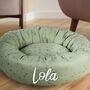 Personalised Mint Star Pet Bed, thumbnail 4 of 7