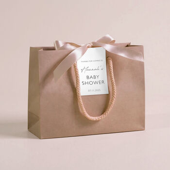 Baby Shower Luxury Gift Bags With Personalised Tag, 8 of 9