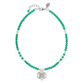 Sevilla Dream Green Onyx Anklet, 4 of 8