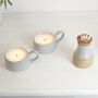Scented Soy Wax Candle In A Ceramic Tea Cup, thumbnail 2 of 6