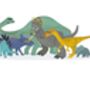 Personalised Dinosaur Family Print, thumbnail 6 of 6