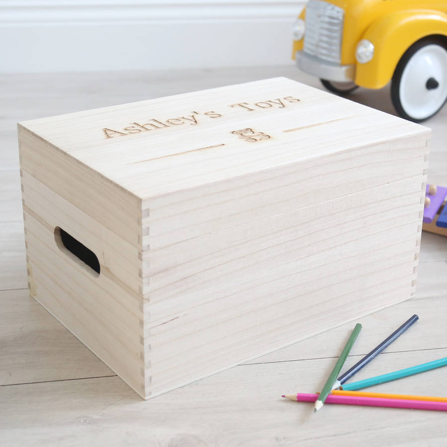 etsy wooden toy box