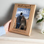 Personalised Engagement Solid Oak Photo Frame, thumbnail 2 of 2