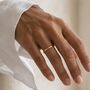 Classic Band Ring Gold 2mm Non Tarnish Waterproof, thumbnail 2 of 9