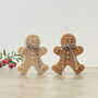 Gingerbread Scented Christmas Candle Gingerbread Man, thumbnail 10 of 10