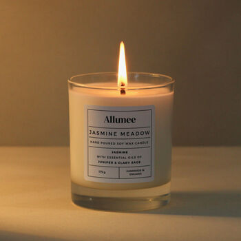 Handmade Jasmine Meadow Soy Scented Candle Gift, 3 of 5