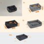 Linen Style Pet Bed Raised Sofa Bed With Washable Cover, thumbnail 3 of 8