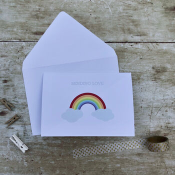 Rainbow Note Card: Sending Love, 2 of 5