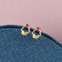 Sterling Silver Cupcake Earrings, thumbnail 1 of 3