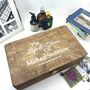 The Life And Times Personalised Wooden Memory Box, thumbnail 5 of 10