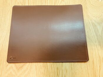 Personalised Leather Mouse Mat, Conker Brown, 10 of 12