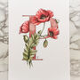 P Is For Poppy Initial Print, Personalised, thumbnail 2 of 7