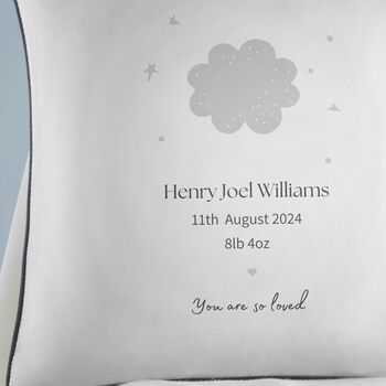 Personalised Baby Cloud Cushion, 4 of 4