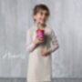 Kids Rainbow Apron | No Ties Cotton Pinafore, thumbnail 3 of 12