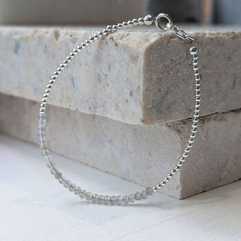 Labradorite And Sterling Silver Bracelet, 3 of 8