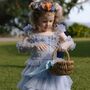 Flower Girl Basket With Personalised Ribbon, thumbnail 1 of 7
