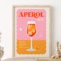 Aperol Spritz Cocktail Print, thumbnail 3 of 4