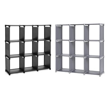 Nine Cube Diy Storage Shelves Bookshelf Organiser Rack, 11 of 12