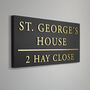 Personalised Large House Sign Three Lettering Colour Options, thumbnail 1 of 8
