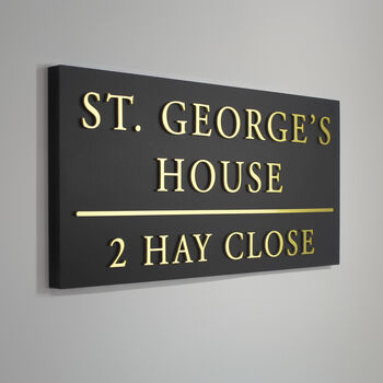 Personalised Large House Sign Three Lettering Colour Options, 2 of 11