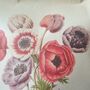 Anemone Flower Illustration Cotton Shopper Tote Bag, thumbnail 2 of 4