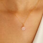 14 Kt Gold Filled Rose Quartz Necklace, thumbnail 2 of 6