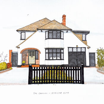 A4 Personalised House Portrait, 2 of 12