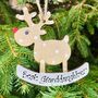 Personalised Granddaughter Decoration Reindeer Xmas Tree, thumbnail 1 of 2