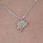 Steling Silver Adjustable Cloud And Lightning Necklace, thumbnail 5 of 7